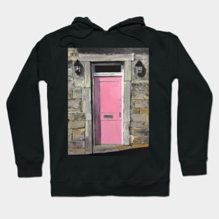 The Pink Door In Northern England Hoodie